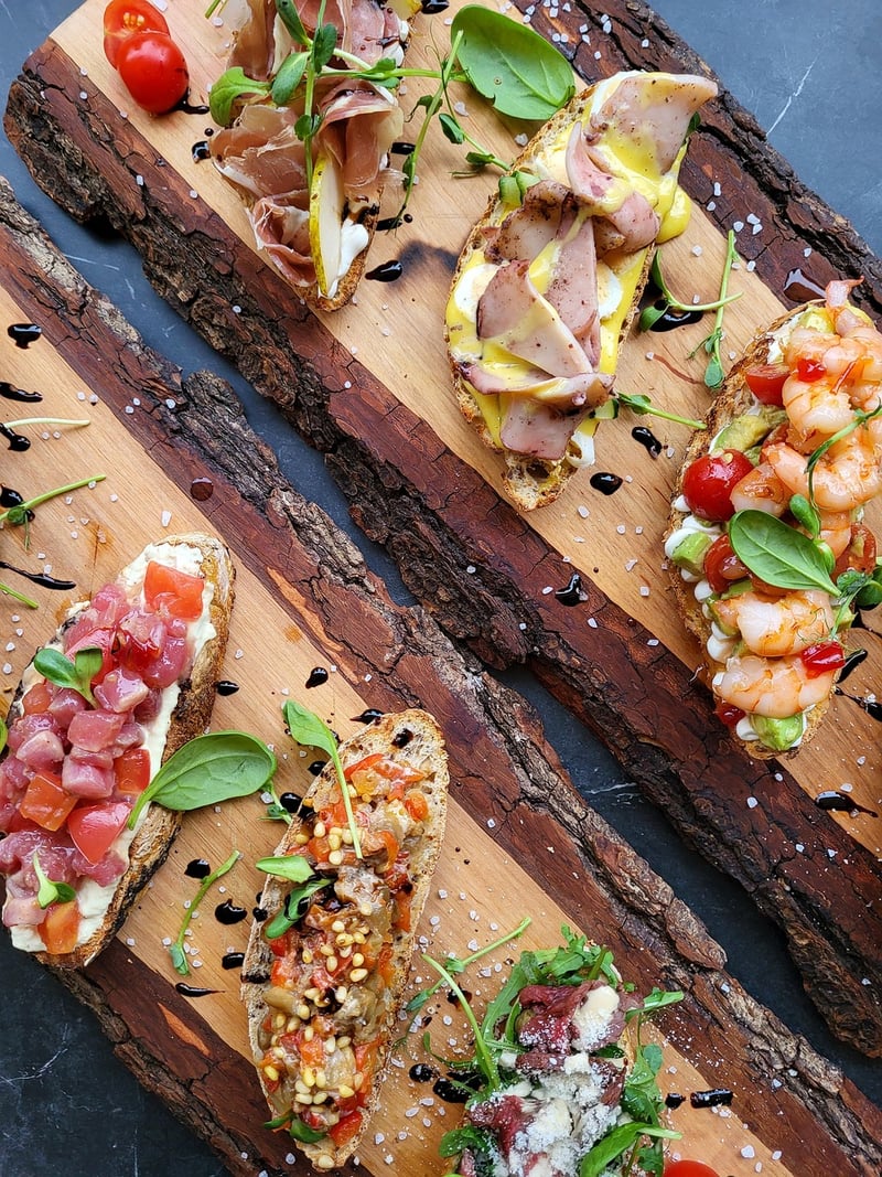 Kimchi Bruschetta